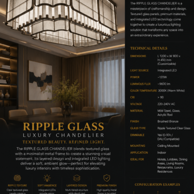 Chandelier for Hotel Restaurant & Villa 11