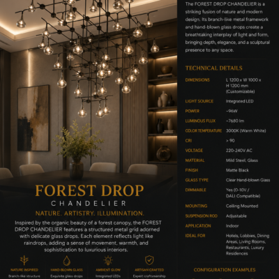 Chandelier for Hotel Restaurant & Villa 12