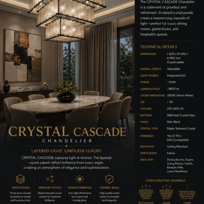 Chandelier for Hotel Restaurant & Villa 6