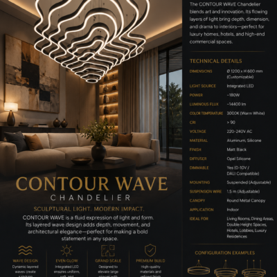 Chandelier for Hotel Restaurant & Villa 7