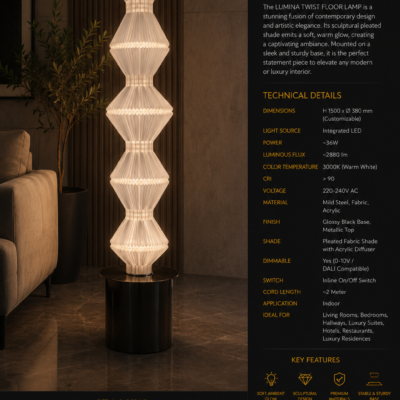 Floor Lamp for Hotel Restaurant & Villa 01