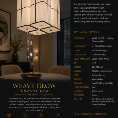 Pendant Light for Hotel Restaurant & Villa 2