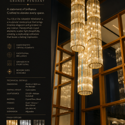 Pendant Light for Hotel Restaurant & Villa