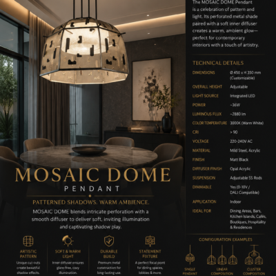 Pendant Light for Hotel Restaurant & Villa 7