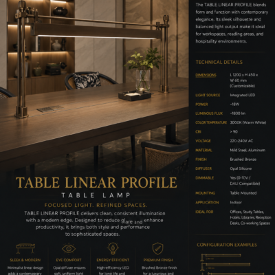 Table Lamp for Hotel Restaurant & Villa 01