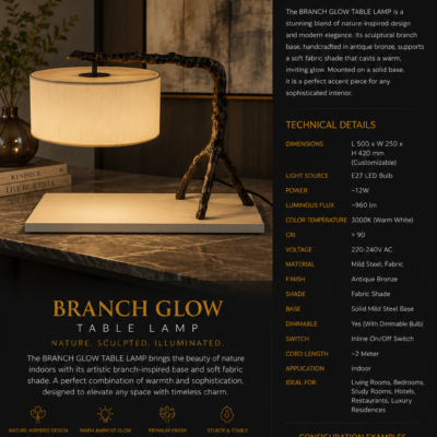 Table Lamp for Hotel Restaurant & Villa 02