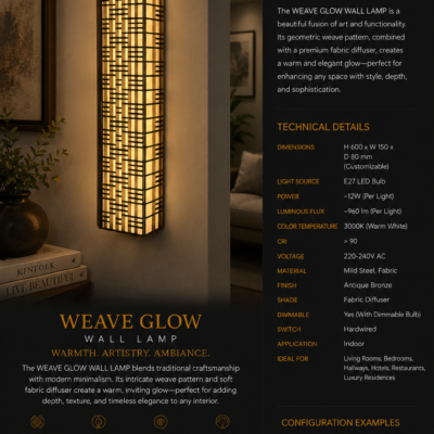 Wall Lamp for Hotel Restaurant & Villa 02