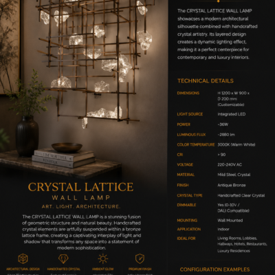 Wall Lamp for Hotel Restaurant & Villa 07